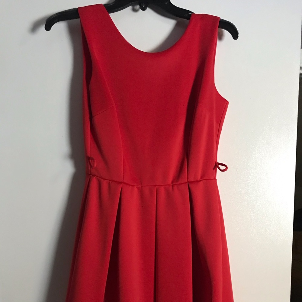 Short red dress